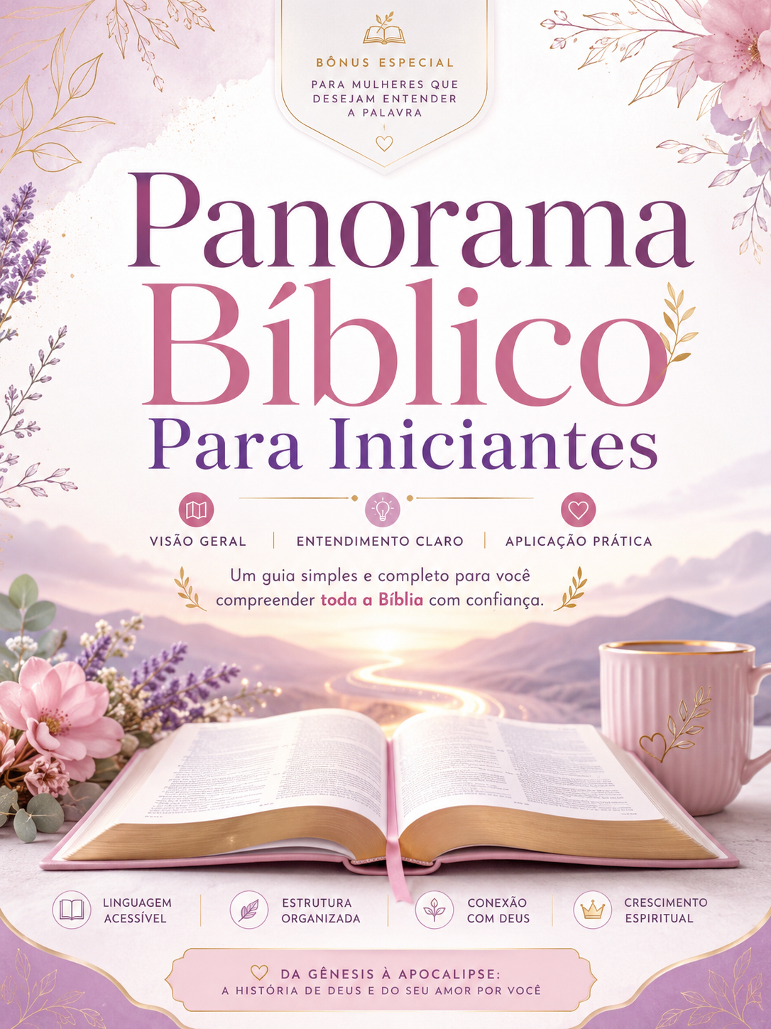 Capa do bônus Panorama Bíblico Para Iniciantes